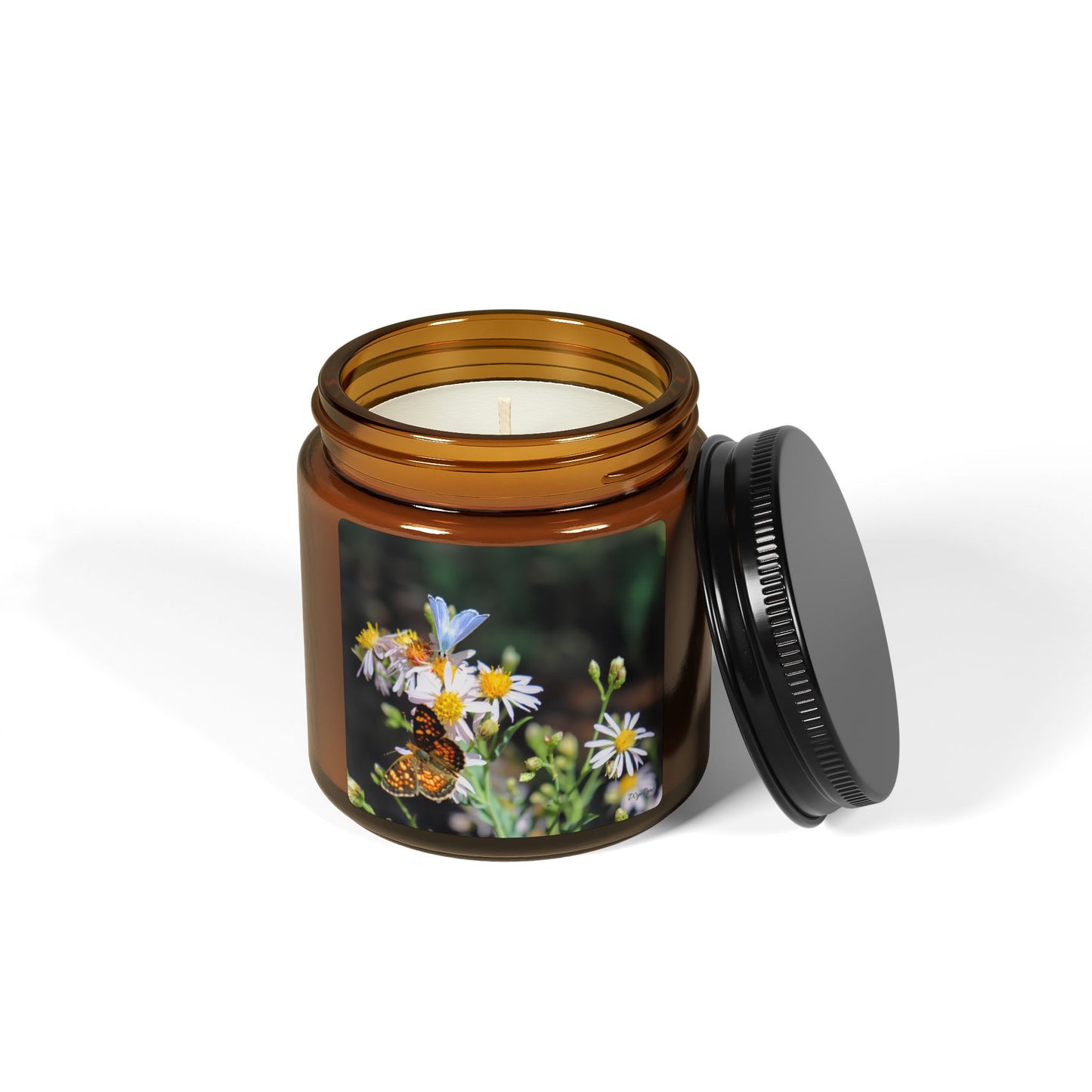 "Butterflys on Wildflowers" - Candle