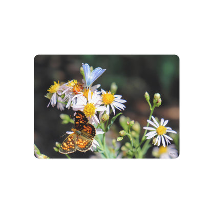 "Butterflys on Wildflowers" - Metal Wall Art