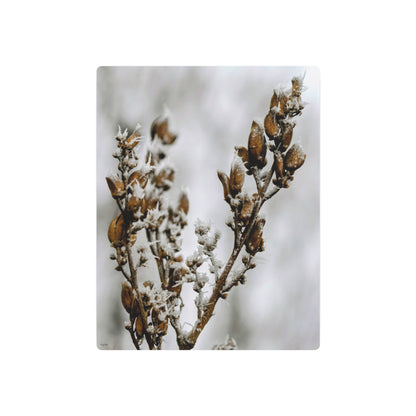 "Lilac Ice Crystals" - Metal Wall Art