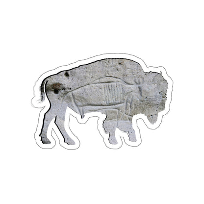 Weathered Time: Bison Stone Texture - Die-Cut Sticker