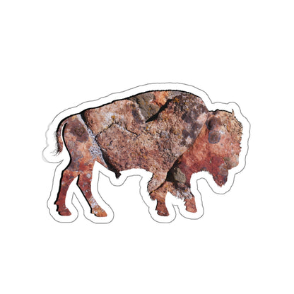 Weathered Time: Bison Rock Heart - Die-Cut Sticker