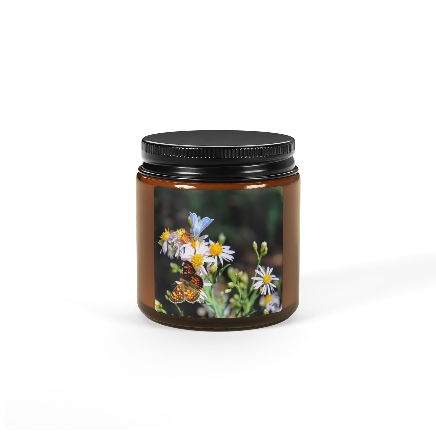 "Butterflys on Wildflowers" - Candle