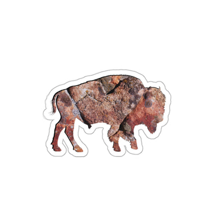 Weathered Time: Bison Rock Heart - Die-Cut Sticker