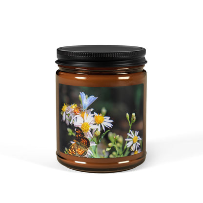 "Butterflys on Wildflowers" - Candle