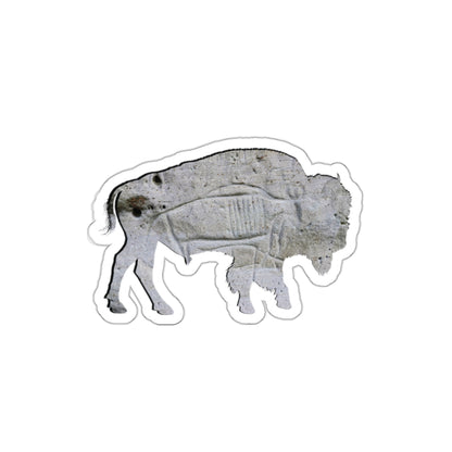 Weathered Time: Bison Stone Texture - Die-Cut Sticker