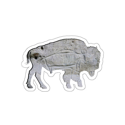 Weathered Time: Bison Stone Texture - Die-Cut Sticker