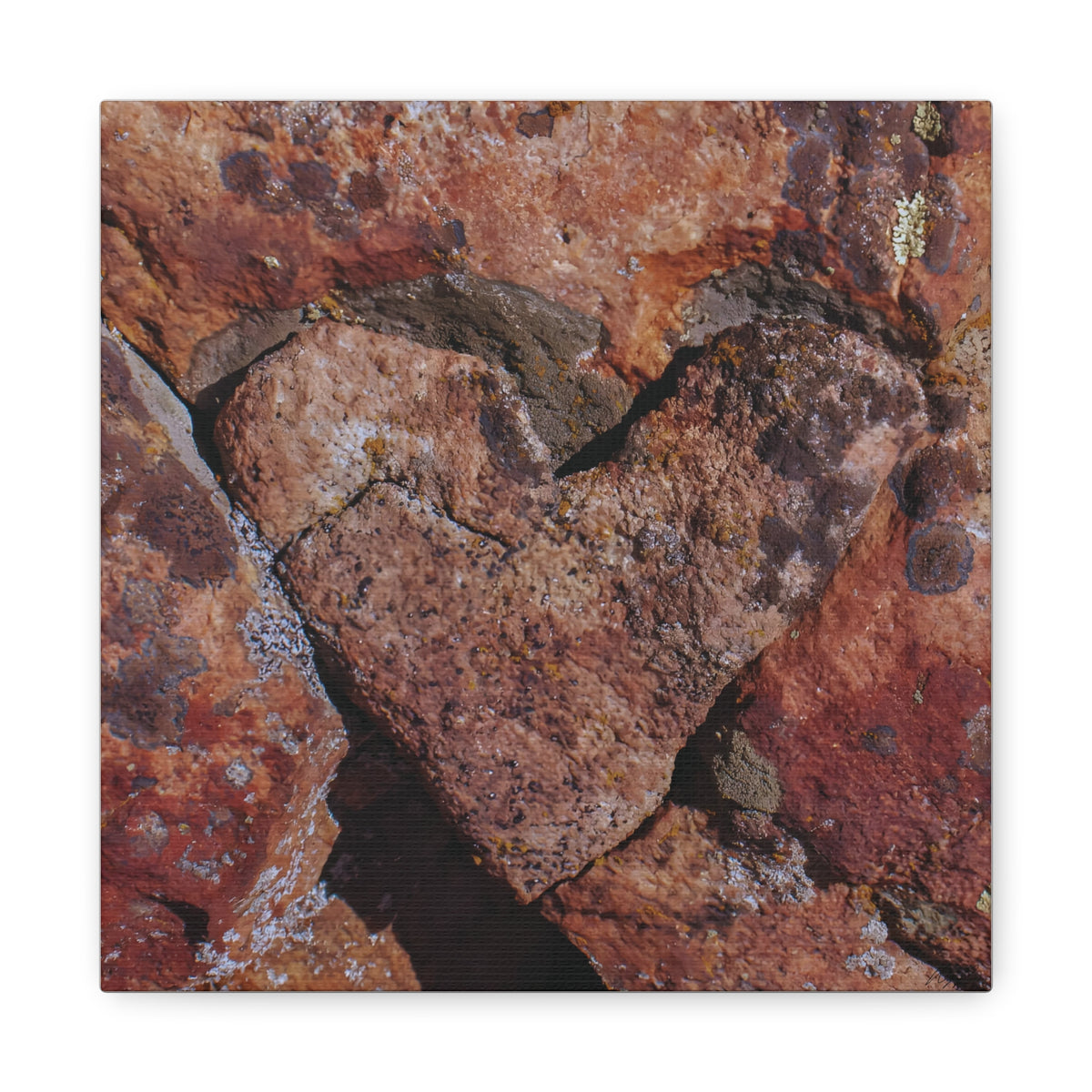 Rock Heart — Canvas Print