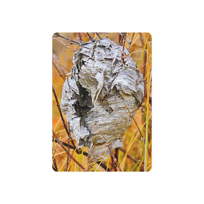 "Abandoned Wasps Nest Vibrant" - Metal Wall Art