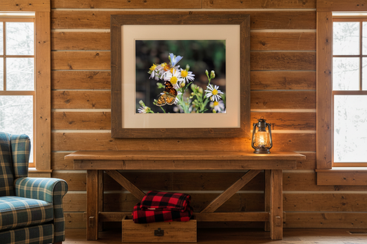 "Butterflys on Wildflowers" - Museum-Grade Archival Print