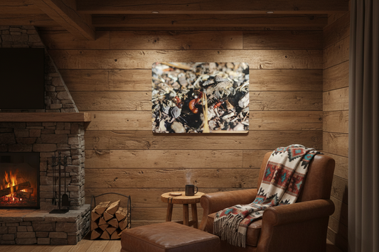 "Ants vs Worm 2" — Metal Art Sign