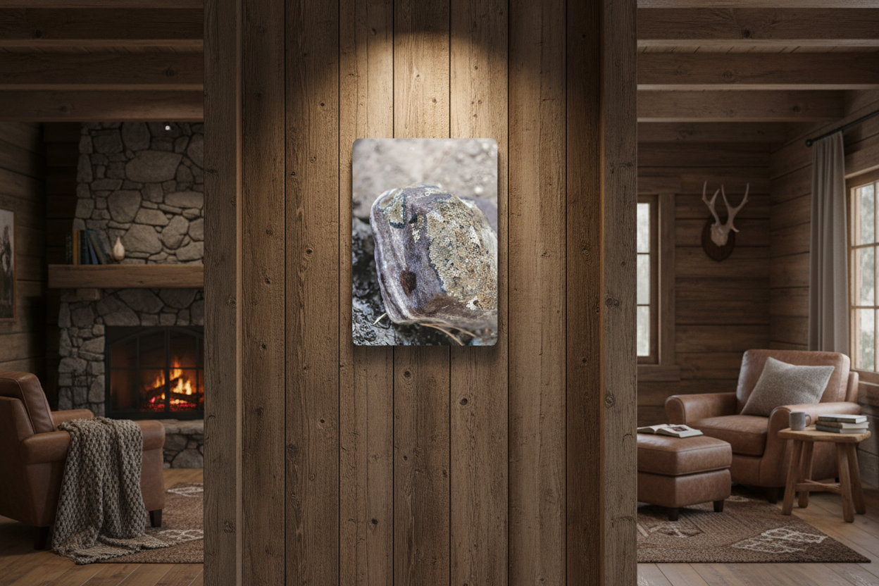 "Lichen Rock" - Metal Wall Art