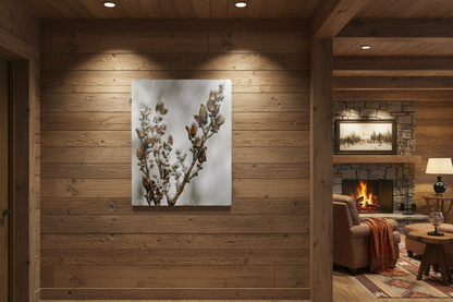 "Lilac Ice Crystals" - Metal Wall Art