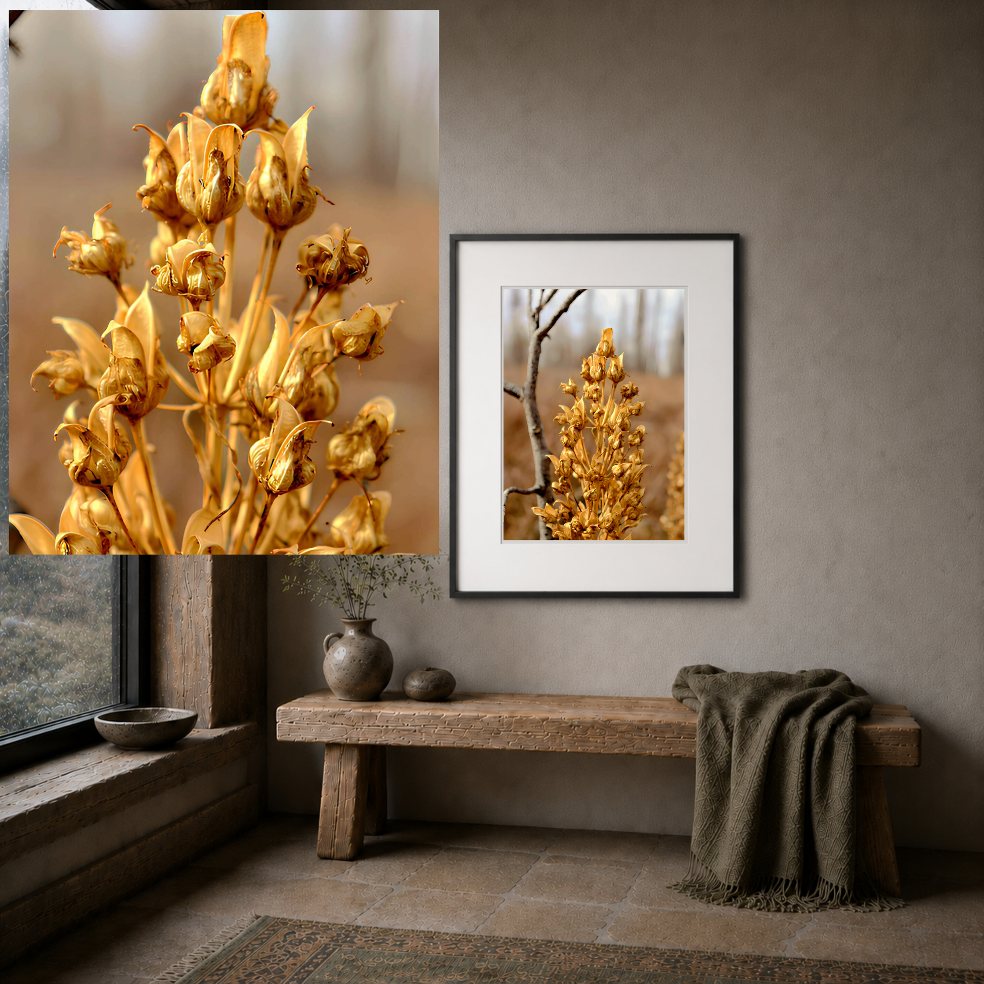 Golden Dried Flower — Remnants by WyoRaw