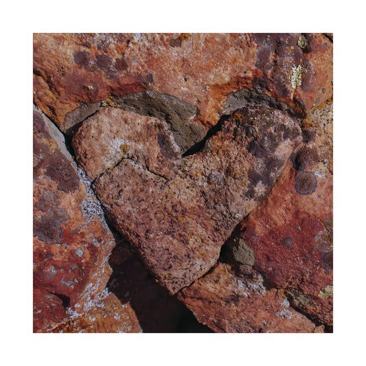Weathered Time: "Rock Heart" - Museum-Grade Archival Print