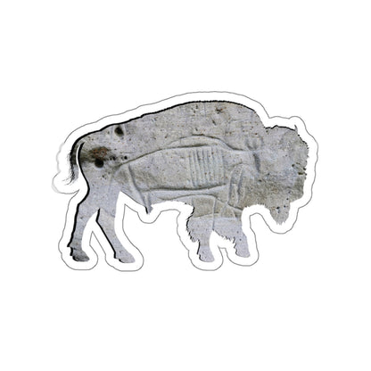 Weathered Time: Bison Stone Texture - Die-Cut Sticker