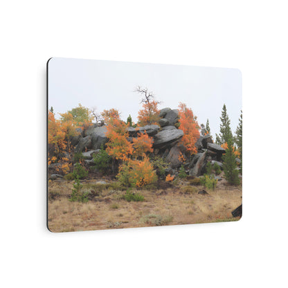 "Autumn Rocky Outcrop" - Metal Wall Art