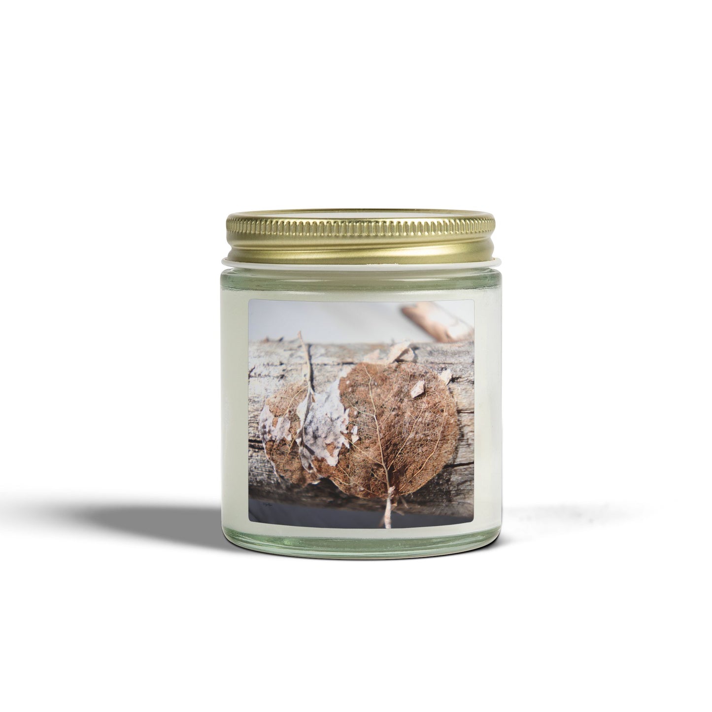 "Skeletal Aspen Leaves" - Candle