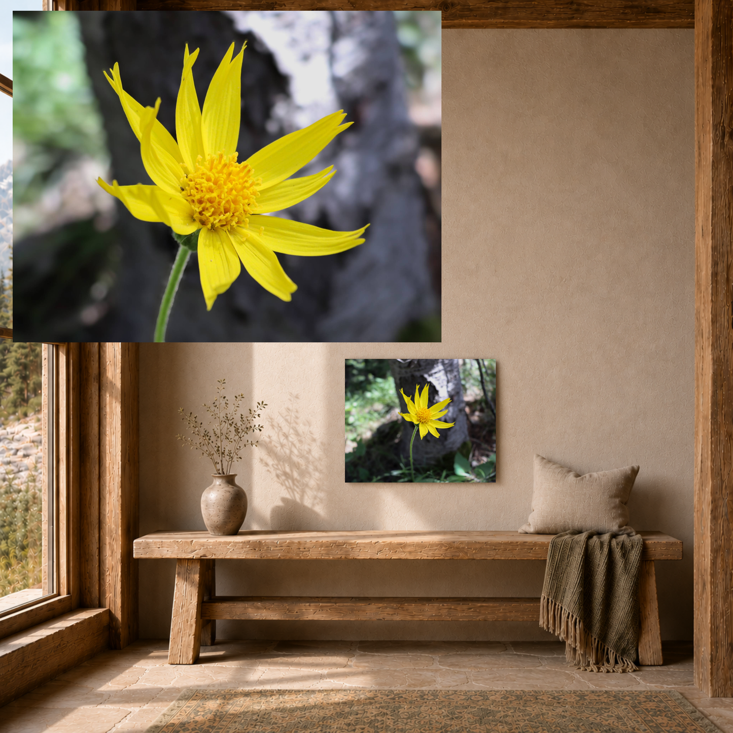 Quiet Resilience: "Holding Light" - Metal Wall Art