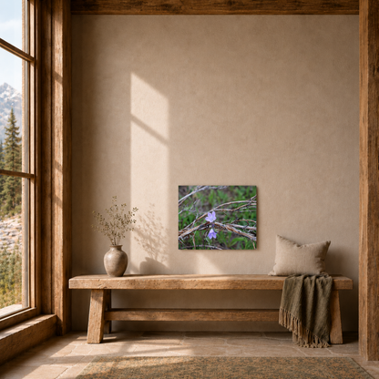 Quiet Resilience: "Wildflowers in the Willows" - Metal Wall Art