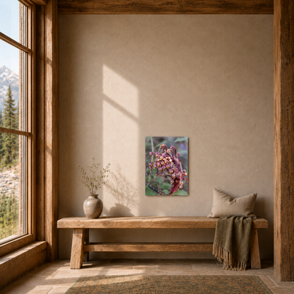 Quiet Resilience: "Woodland Pinedrop" - Metal Wall ArtQuiet Resilience: