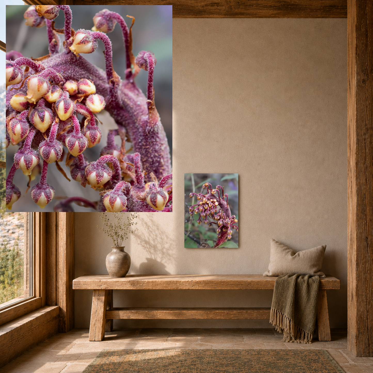 Quiet Resilience: "Woodland Pinedrop" - Metal Wall ArtQuiet Resilience: