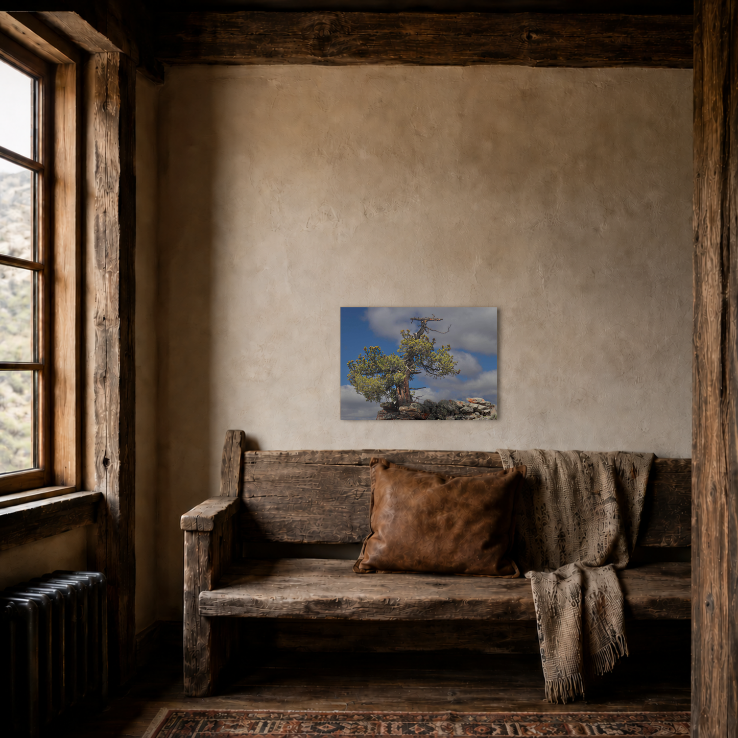 Weathered Time: “High Country Sentinel” - Metal Wall Art
